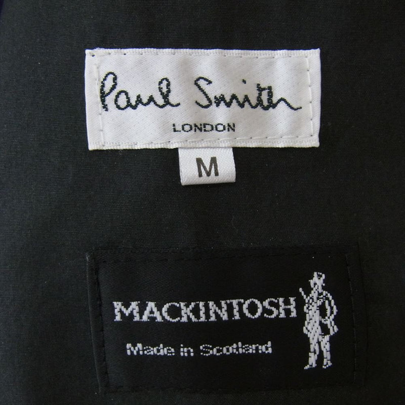 Paul Smith ポール・スミス × MACKINTOSH マッキントッシュ ステンカラー コート ジャケット ブラック系 M【中古】