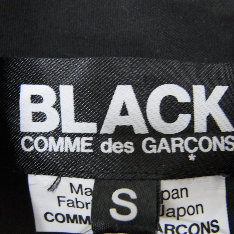 BLACK COMME des GARCONS ブラックコムデギャルソン 1J-B012 アシンメトリー 変形 シャツ ブラウス  ブラック系 S【中古】