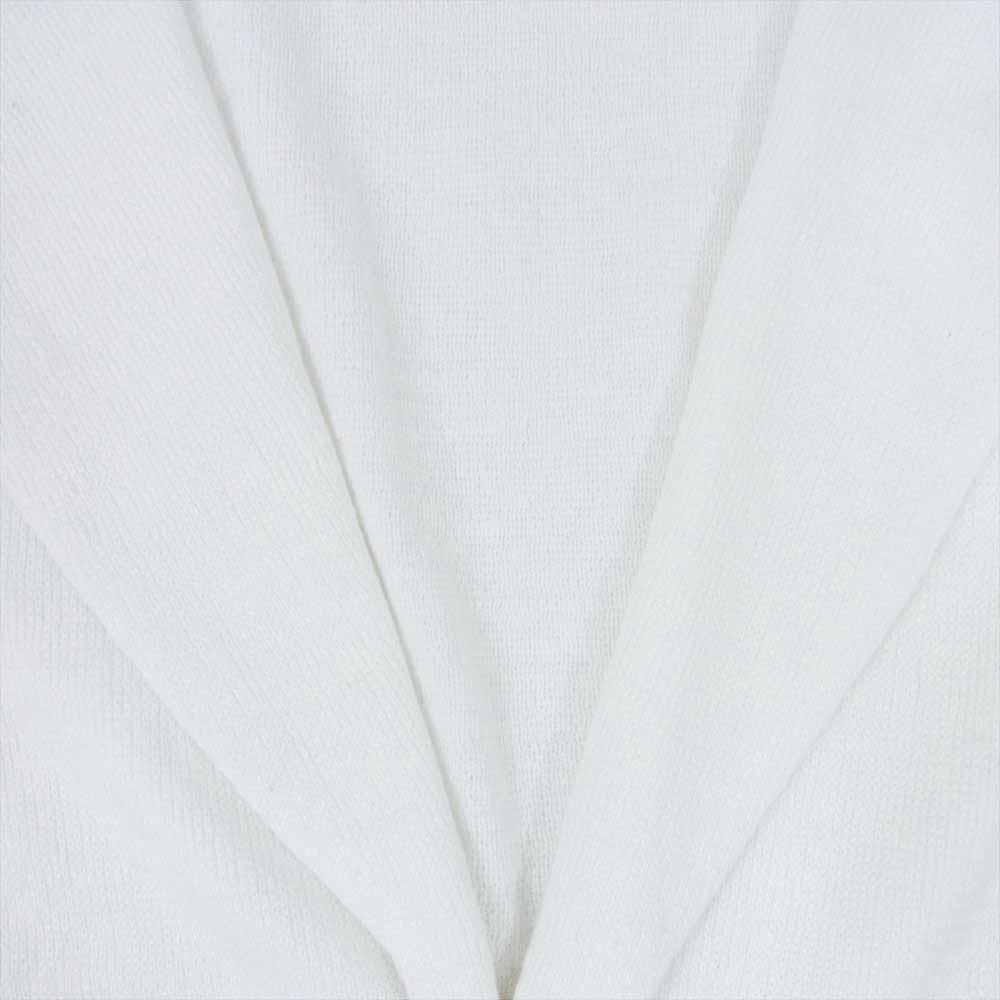 LARDINI ラルディーニ 24SS 4116-ALJM56005 ブートニエール付き リネン コットン ニット ジャケット ホワイト系 XXS【新古品】【未使用】【中古】