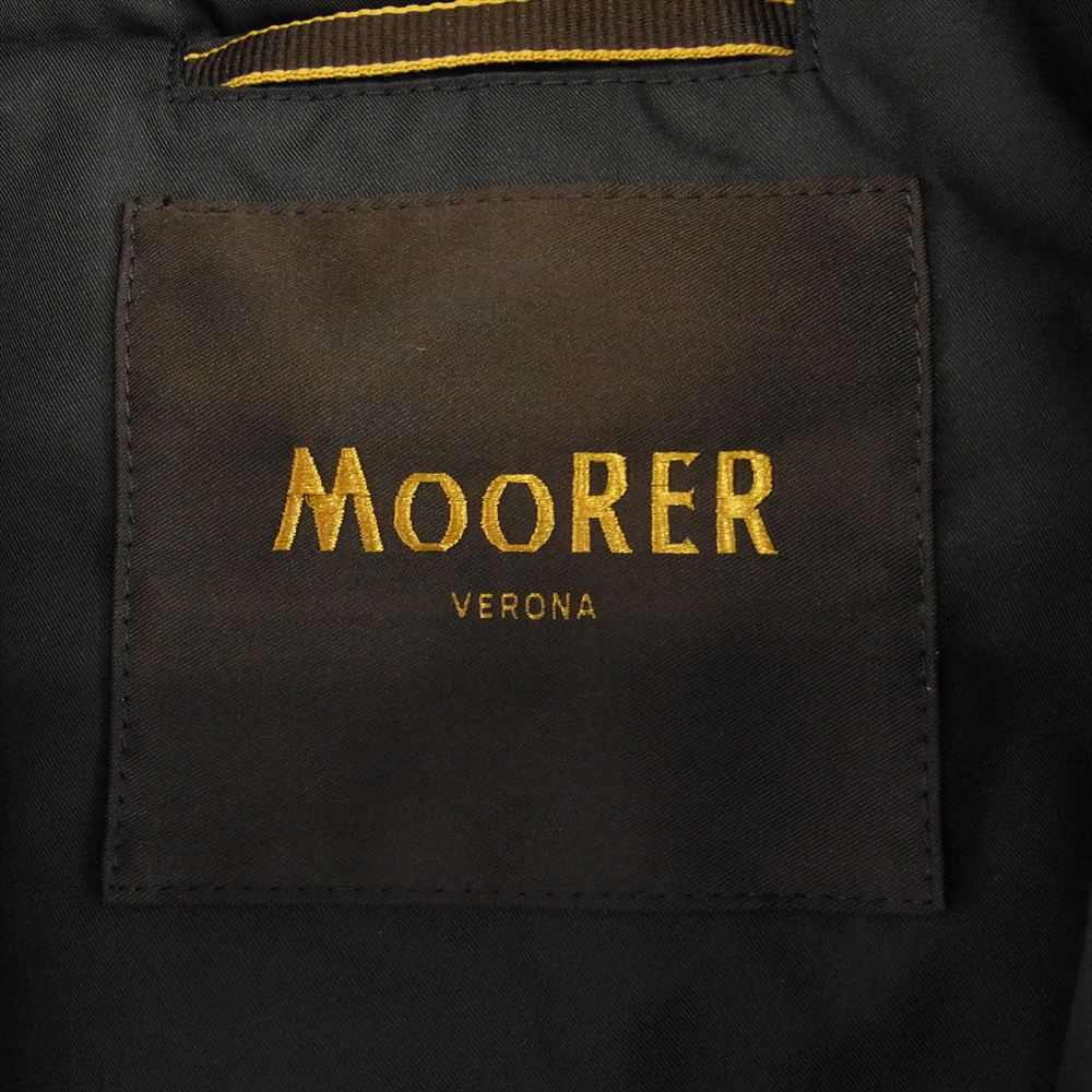 ムーレー SIRO KM シーロ ジップアップ ダブル 襟取り外し可能ボア付き ダウン ジャケット ブラック系 44【極上美品】【中古】