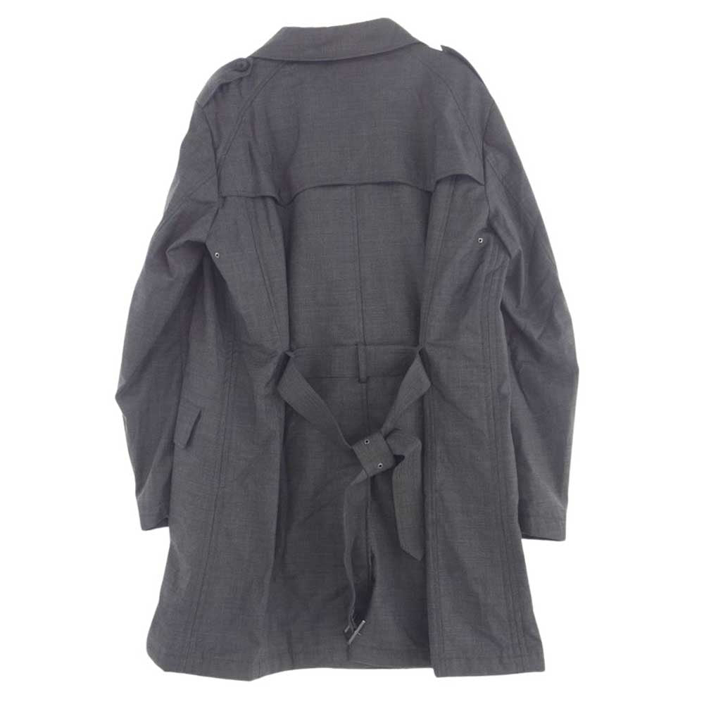 ARMANI COLLEZIONI アルマーニコレッツォーニ オーバーサイズ ダブル トレンチ コート グレー系 56【中古】