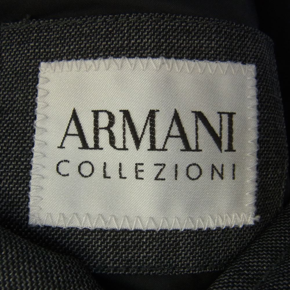 ARMANI COLLEZIONI アルマーニコレッツォーニ オーバーサイズ ダブル トレンチ コート グレー系 56【中古】