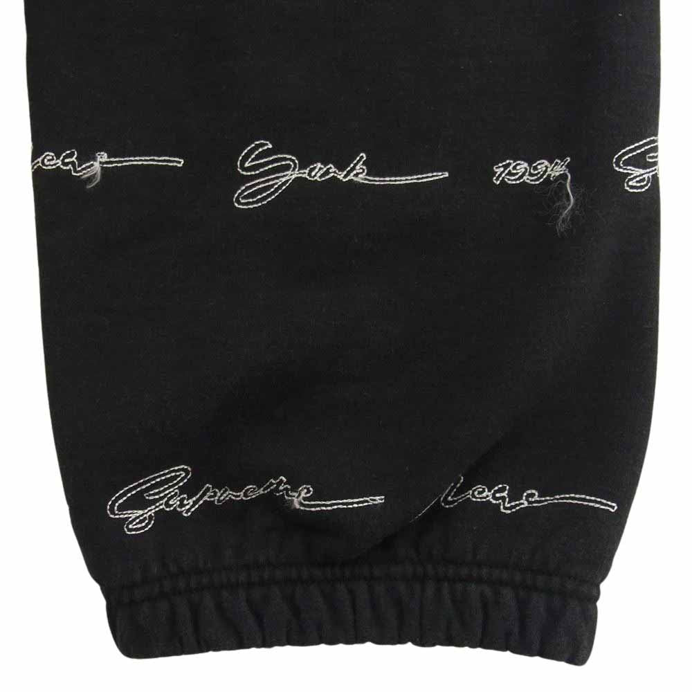 Supreme シュプリーム 22SS Script Stripe Sweatpants スクリプト ストライプ スウェット パンツ ブラック系 M【中古】