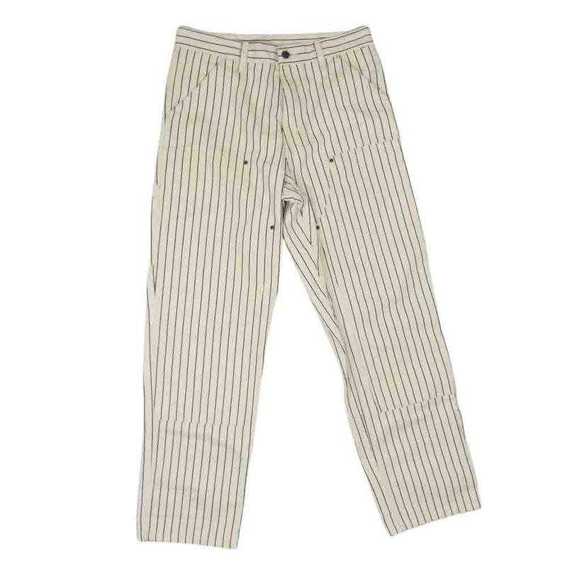 Carhartt カーハート × PALACE パレス Wip Double Knee Pant Pinstripe ダブルニー ピンストライプ ペインター パンツ オフホワイト系 30【中古】