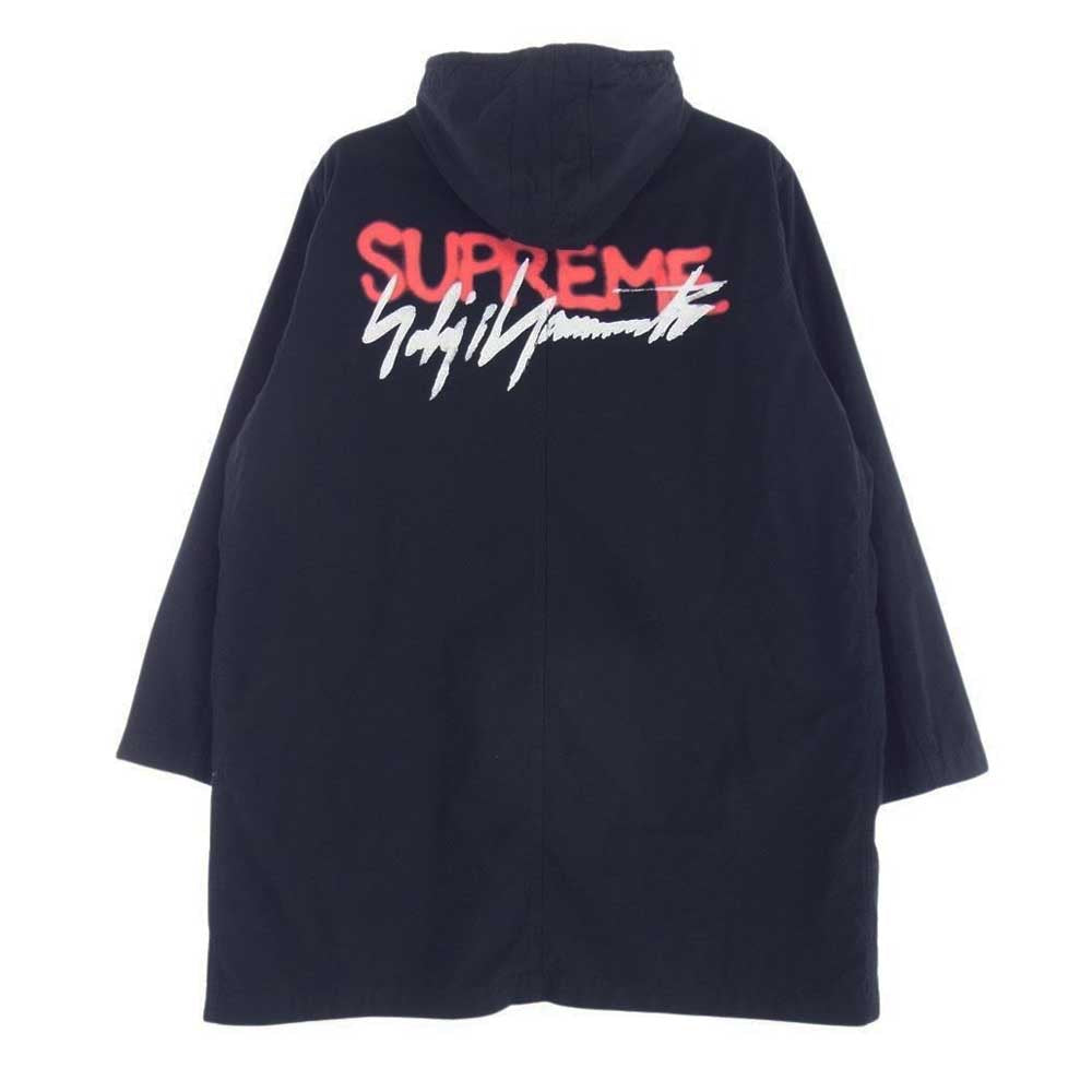 Supreme シュプリーム 20AW × Yohji Yamamoto Parka ヨウジヤマモト パーカー M-51 フロントジップ ロングコート ブラック系 M【中古】