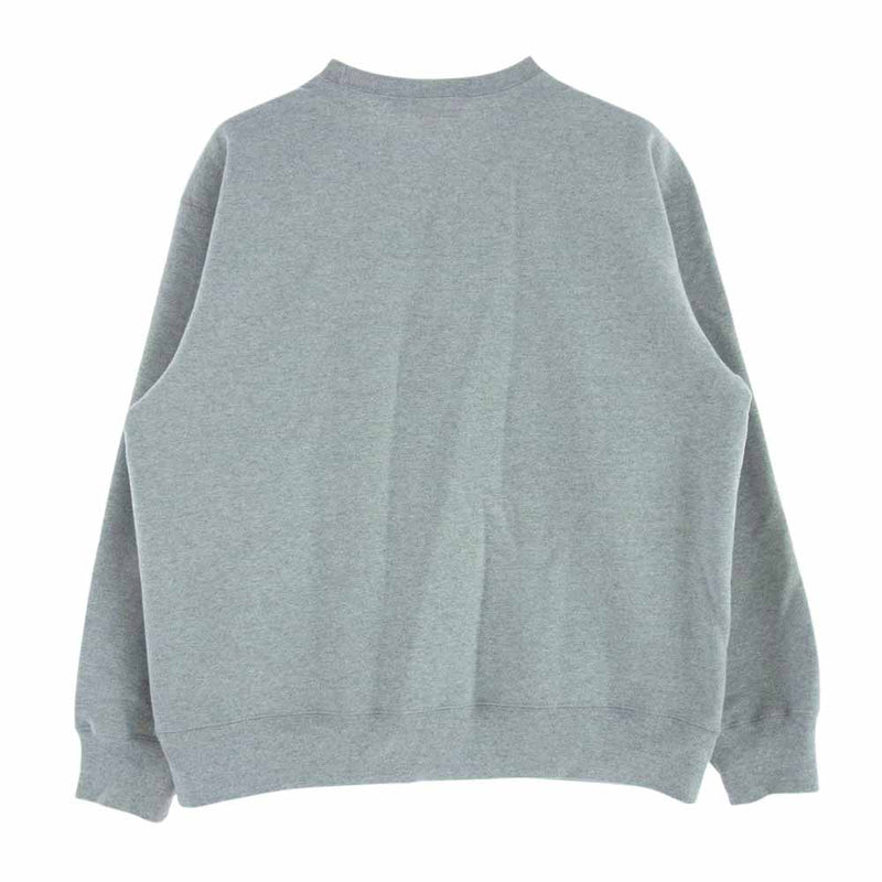 Supreme シュプリーム 22AW Box Logo Crewneck ボックスロゴ クルーネック 長袖 スウェット トレーナー グレー系 L【中古】