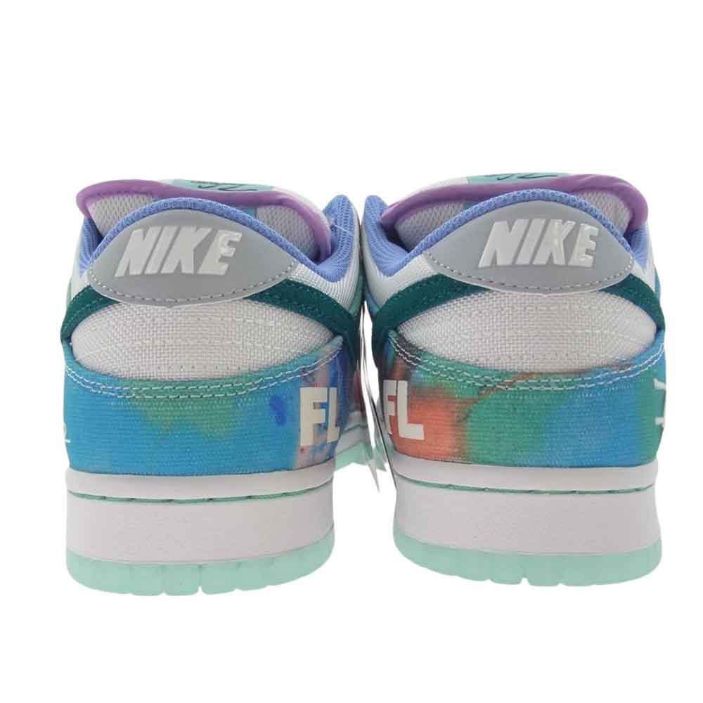 NIKE ナイキ HF6061-400  × Futura Nike SB Dunk Low White and Geode Teal フューチャラ エスビー ダンク スニーカー パープル系 27cm【極上美品】【中古】