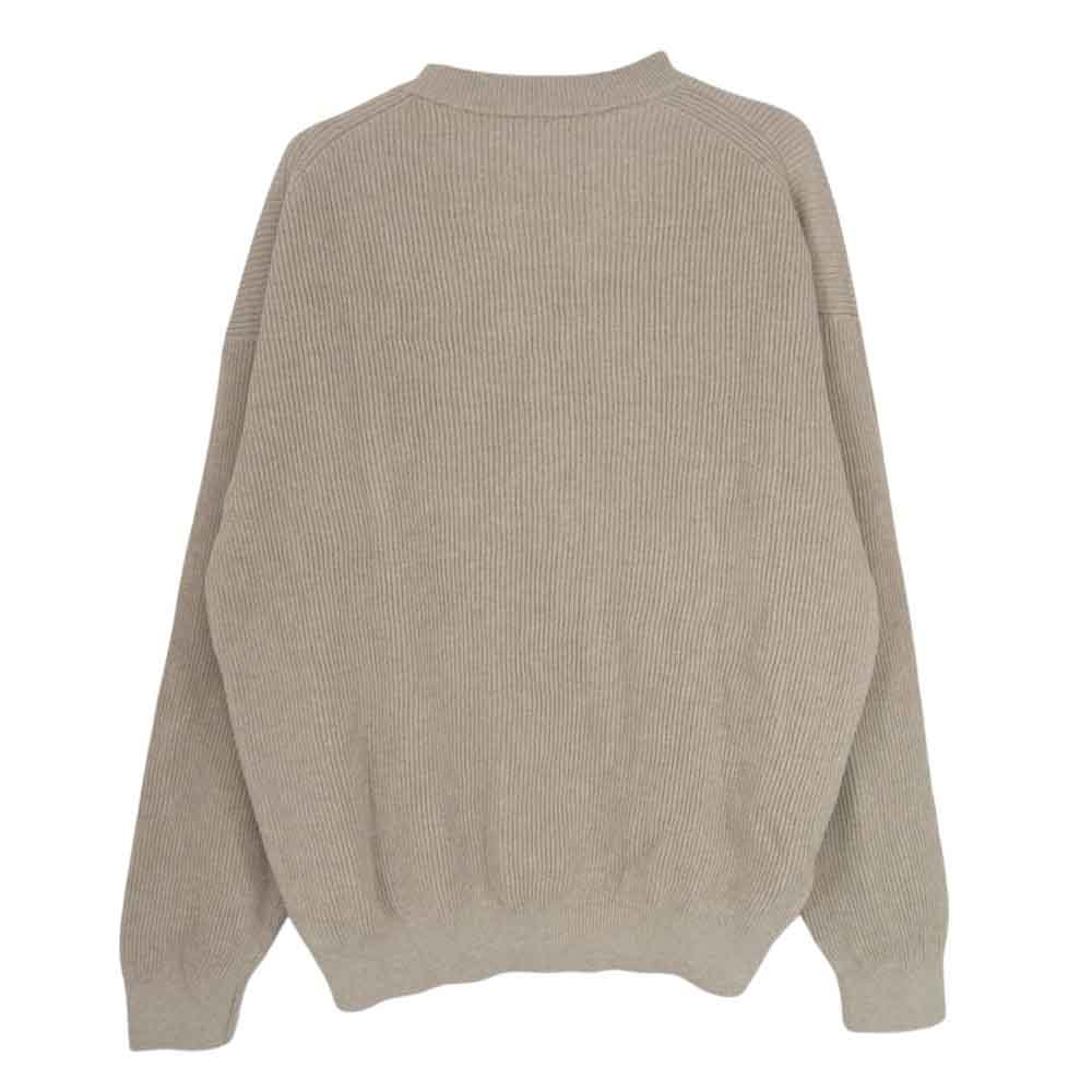 AURALEE オーラリー 21SS A21SP02CA FLAT YARN RIB KNIT P/O フラットヤーン リブ ニット セーター ブラウン系 4【中古】