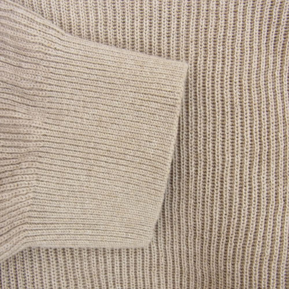 AURALEE オーラリー 21SS A21SP02CA FLAT YARN RIB KNIT P/O フラットヤーン リブ ニット セーター ブラウン系 4【中古】