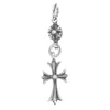 CHROME HEARTS クロムハーツ（原本無） 1B TNY CH CRS 1BALL TINY CROSS 1ボール タイニー CHクロス チャーム ペンダント ネックレス トップ シルバー系【中古】