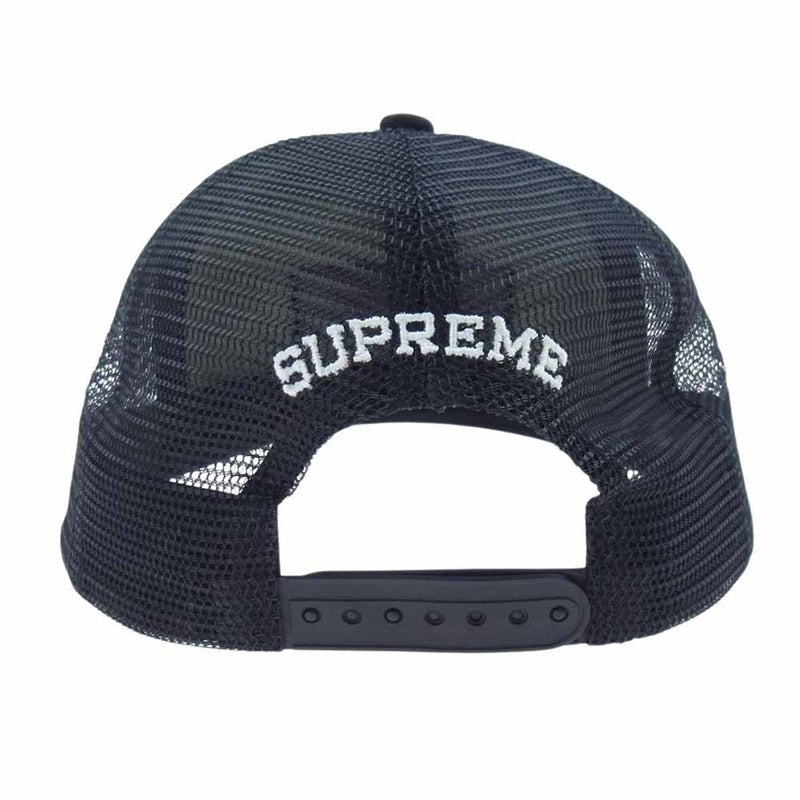 Supreme シュプリーム 23SS Name Plate Mesh Back 5 ネーム プレート メッシュ バック 5 パネル キャップ ブラック系【中古】