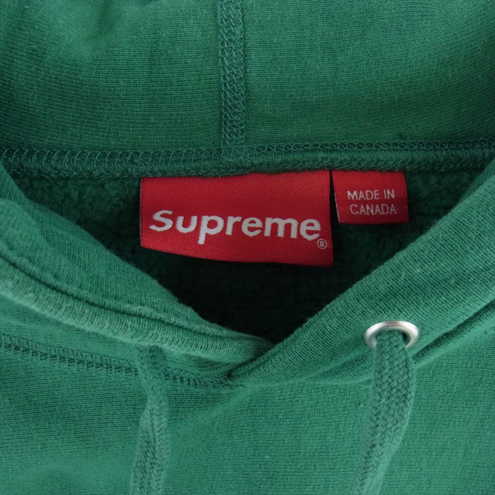 Supreme シュプリーム 21SS × KAWS Chalk Logo Hooded Sweatshirs カウズ チョークロゴ スウェット プルオーバー パーカー グリーン系 M【中古】