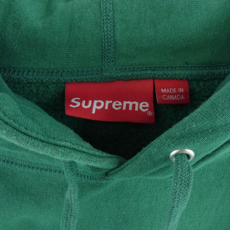 Supreme シュプリーム 21SS × KAWS Chalk Logo Hooded Sweatshirs カウズ チョークロゴ スウェット プルオーバー パーカー グリーン系 M【中古】