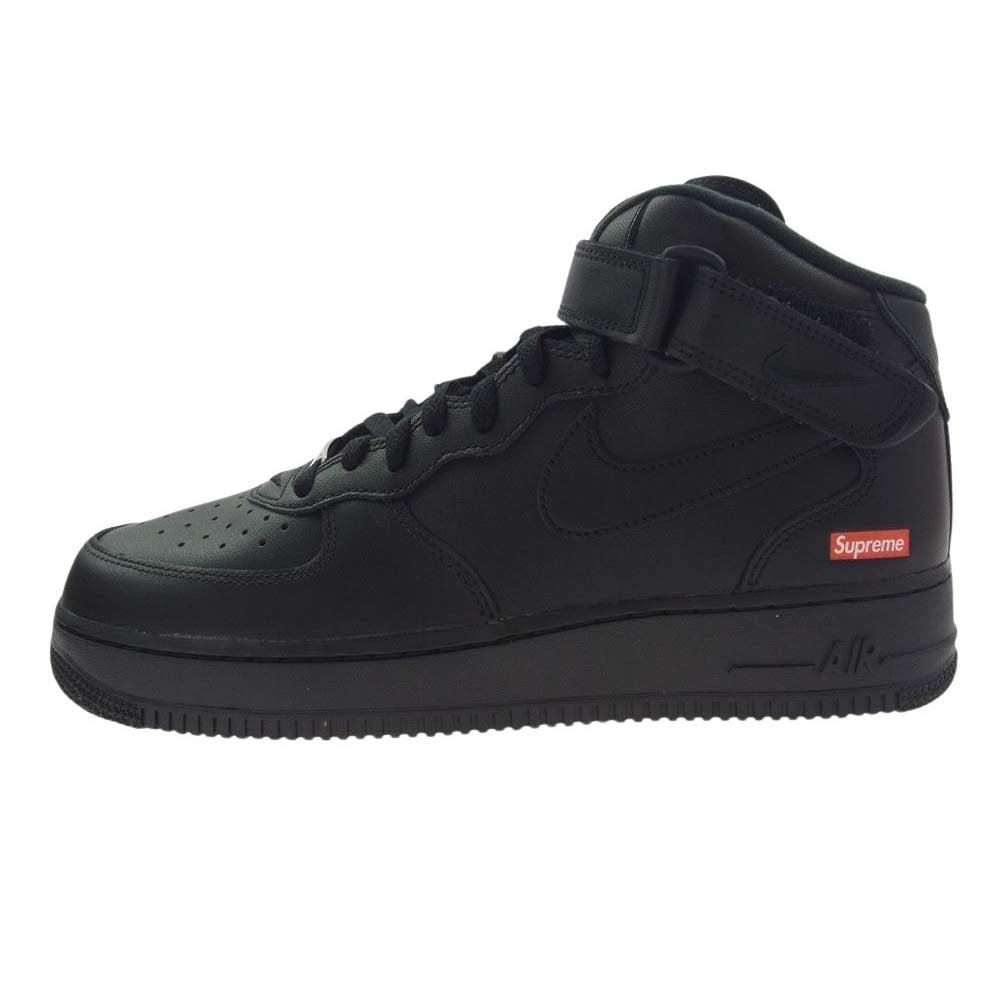 Supreme シュプリーム 24AW FZ8784-001 × Nike Air Force 1 Mid Black FW24 ナイキ エアフォース1 ミッド スニーカー ブラック系 27cm【新古品】【未使用】【中古】