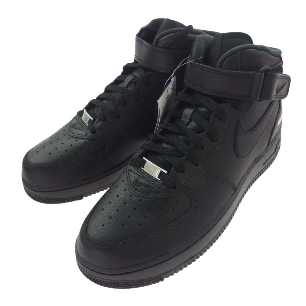 Supreme シュプリーム 24AW FZ8784-001 × Nike Air Force 1 Mid Black FW24 ナイキ エアフォース1 ミッド スニーカー ブラック系 27cm【新古品】【未使用】【中古】