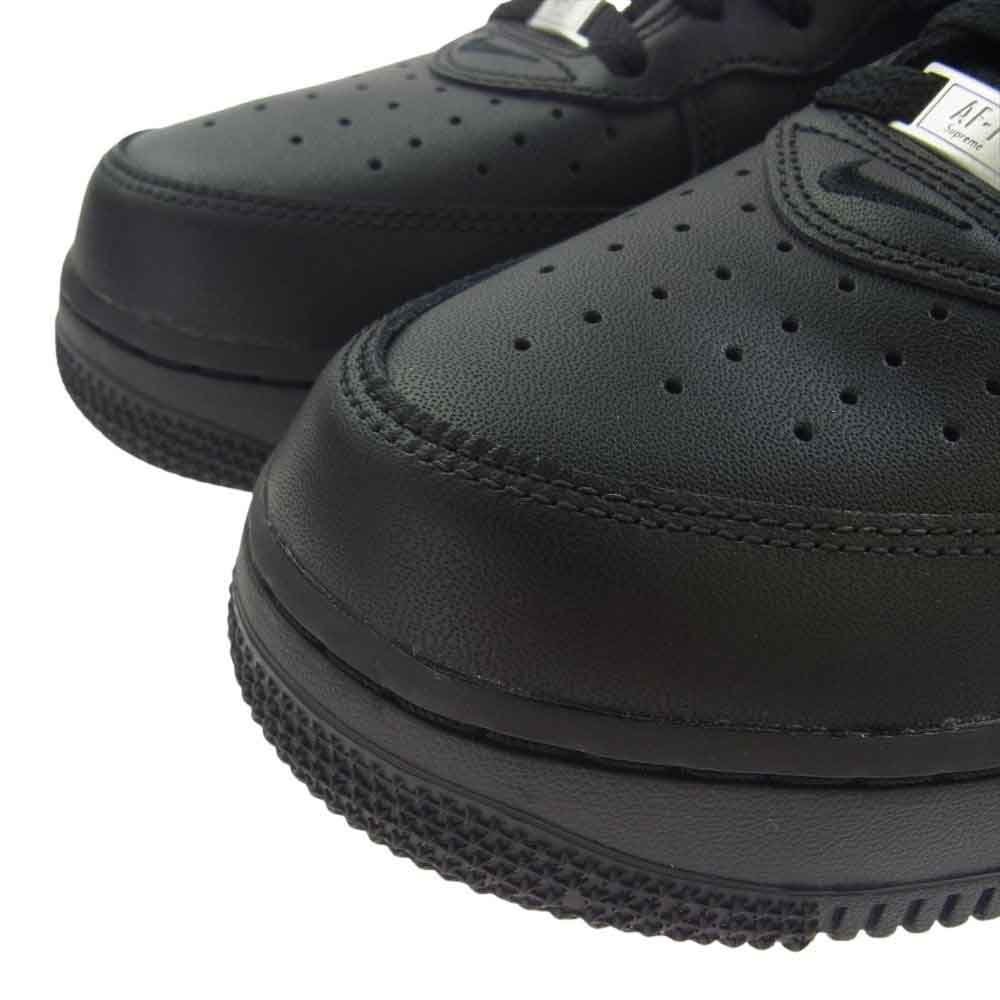 Supreme シュプリーム 24AW FZ8784-001 × Nike Air Force 1 Mid Black FW24 ナイキ エアフォース1 ミッド スニーカー ブラック系 27cm【新古品】【未使用】【中古】