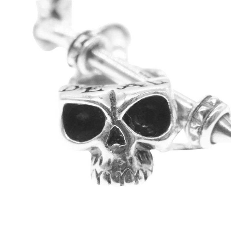 DEAL DESIGN ディールデザイン spike skull bracelet スパイク スカル Tバー ブレスレット シルバー系【中古】