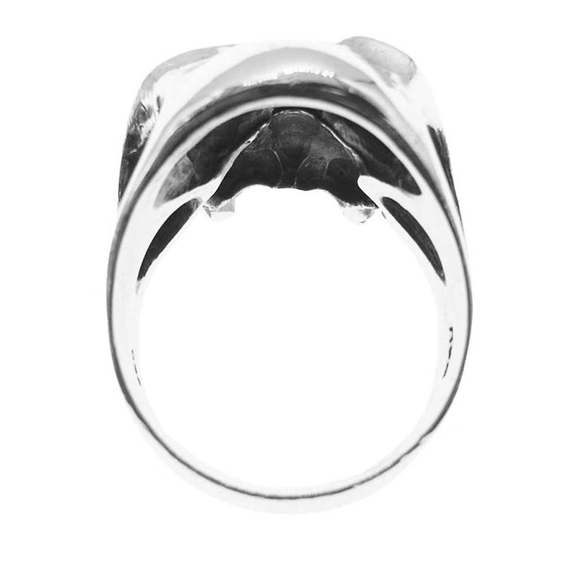 ROYAL ORDER ロイヤルオーダー Vampire Skull Ring ヴァンパイア スカル リング シルバー系 22号【中古】