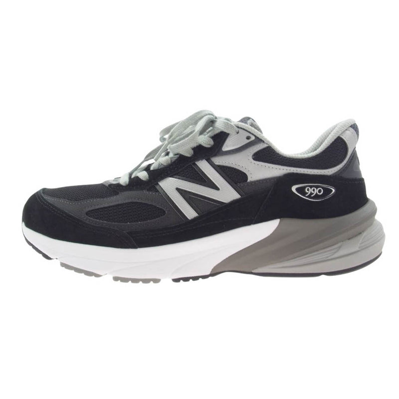 NEW BALANCE ニューバランス M990BK6 990 V6 Black with Shoelace ローカット スニーカー ブラック系 27cm【美品】【中古】