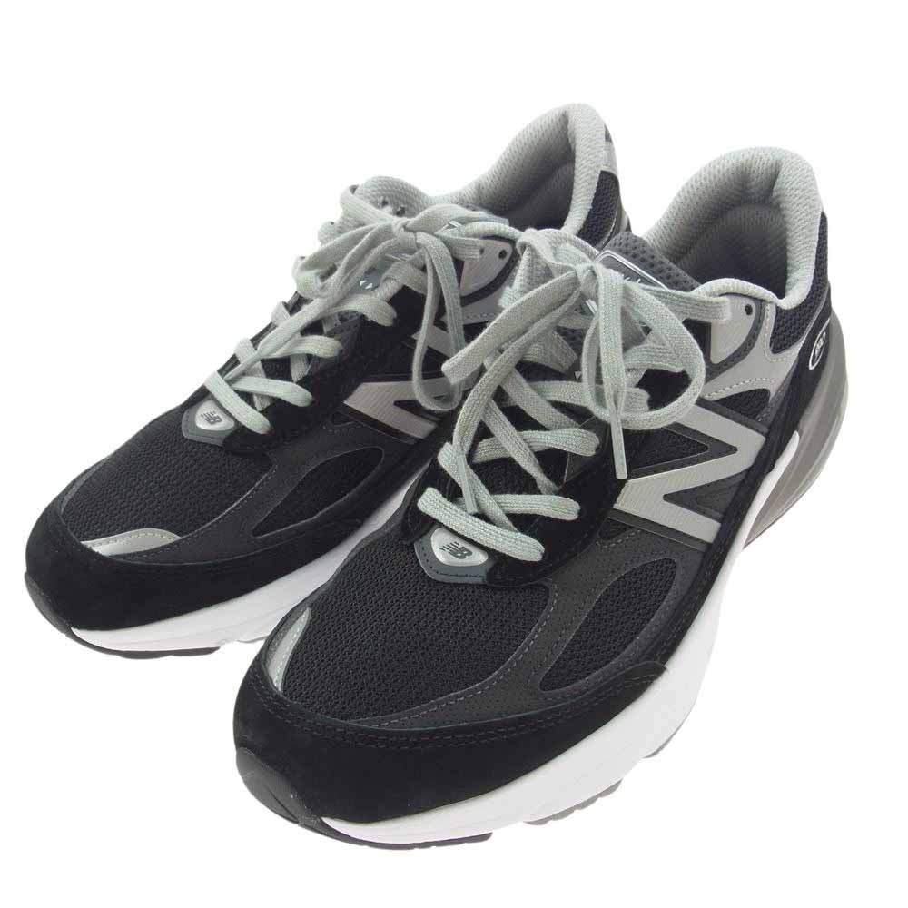 NEW BALANCE ニューバランス M990BK6 990 V6 Black with Shoelace ローカット スニーカー ブラック系 27cm【美品】【中古】