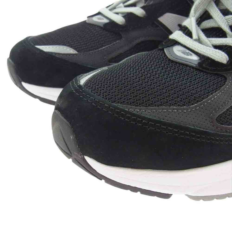 NEW BALANCE ニューバランス M990BK6 990 V6 Black with Shoelace ローカット スニーカー ブラック系 27cm【美品】【中古】