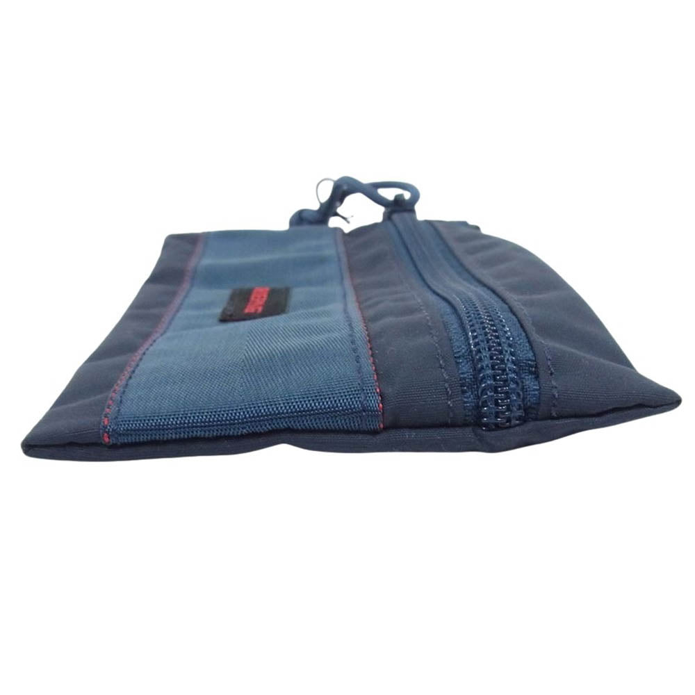 BRIEFING ブリーフィング BRM181607 FRAT POUCH S MW フラット ポーチ ネイビー系【中古】