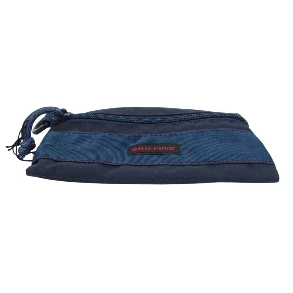 BRIEFING ブリーフィング BRM181607 FRAT POUCH S MW フラット ポーチ ネイビー系【中古】