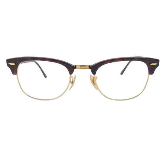 Ray-Ban レイバン RB5154 Clubmaster Optics 度入り クラブマスター オプティクス メガネ アイウェア フレーム：ブラウン系、ゴールド系 49□21 140【中古】
