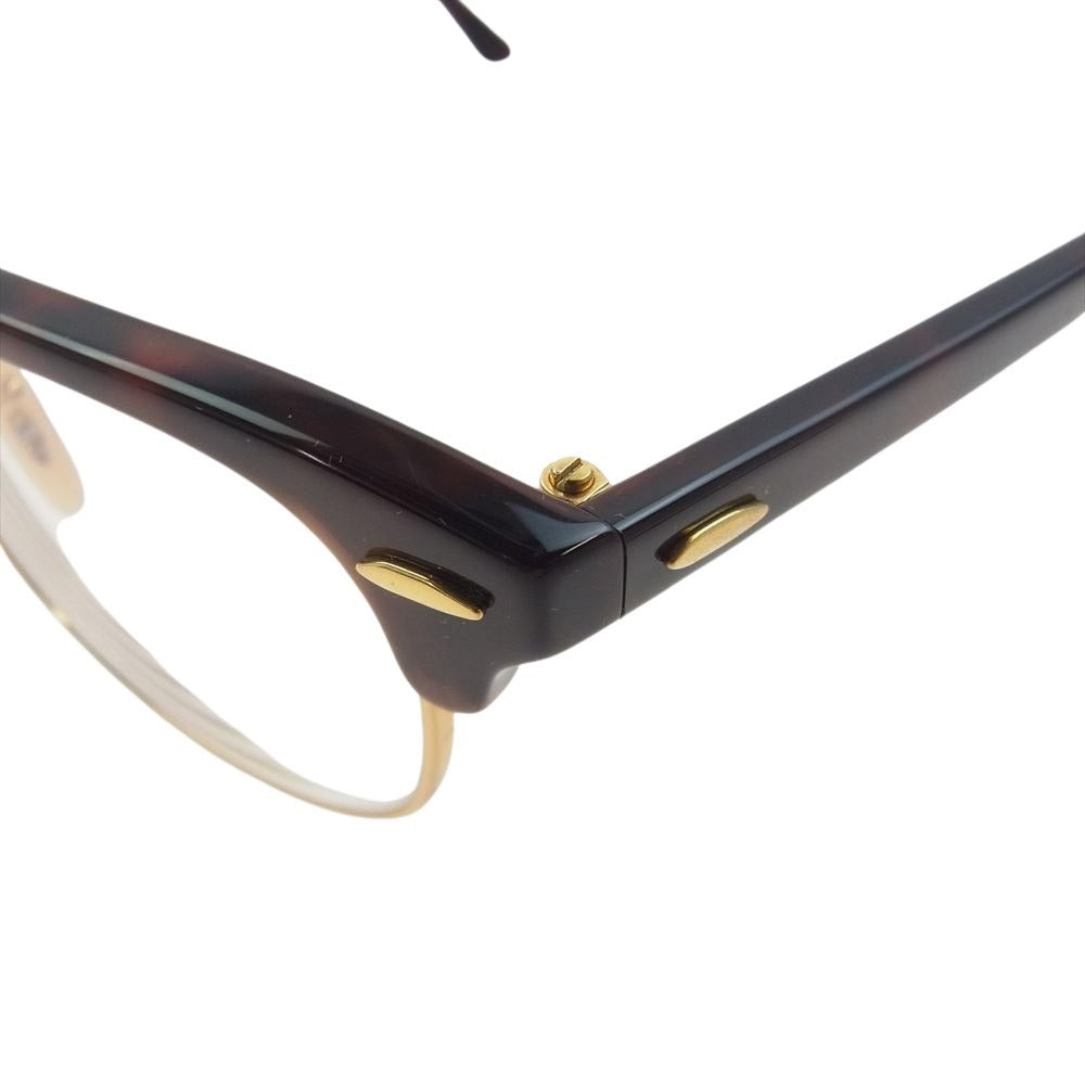 Ray-Ban レイバン RB5154 Clubmaster Optics 度入り クラブマスター オプティクス メガネ アイウェア フレーム：ブラウン系、ゴールド系 49□21 140【中古】