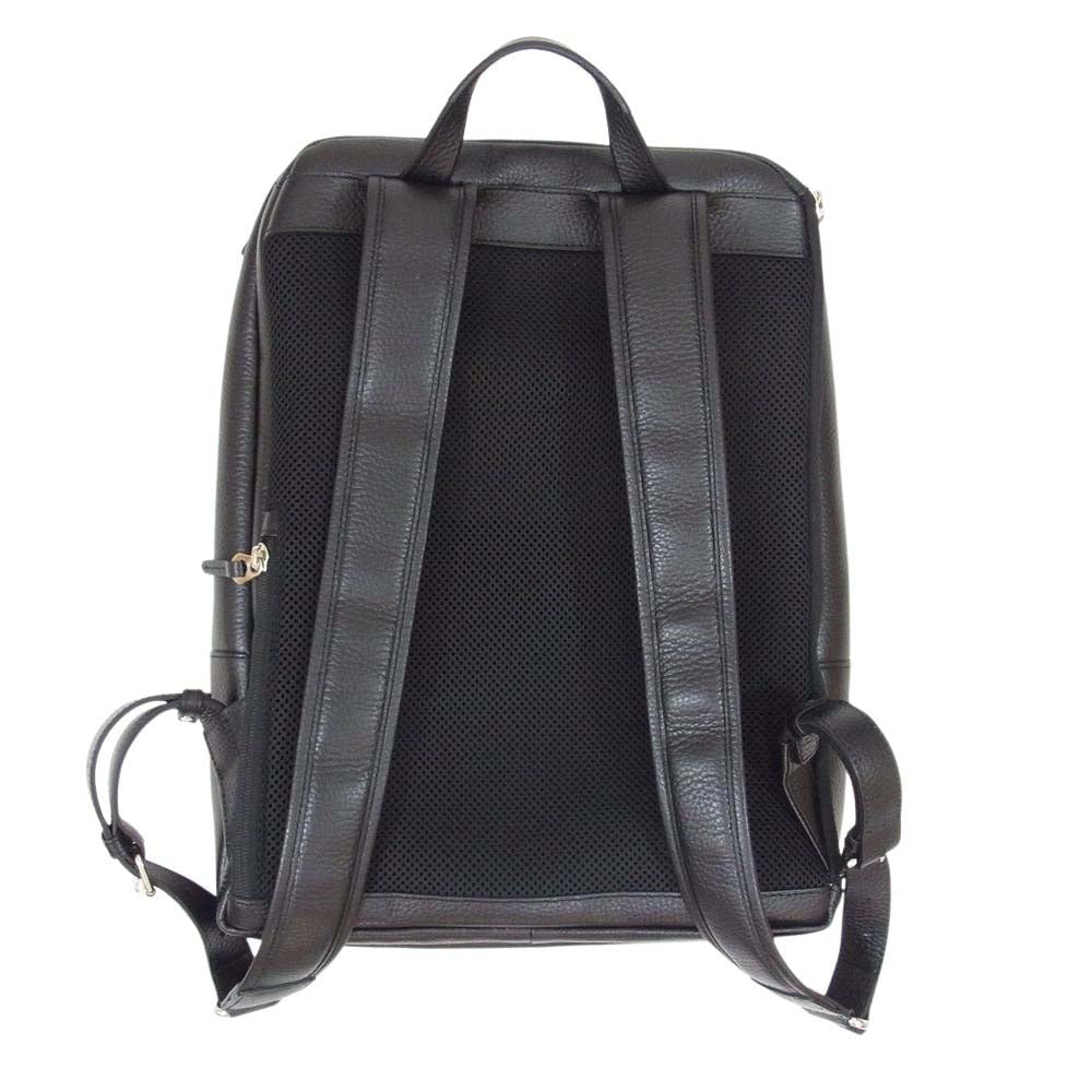 エルゴポック ER-BP エンボスレザー バックパック リュック ブラック系【中古】