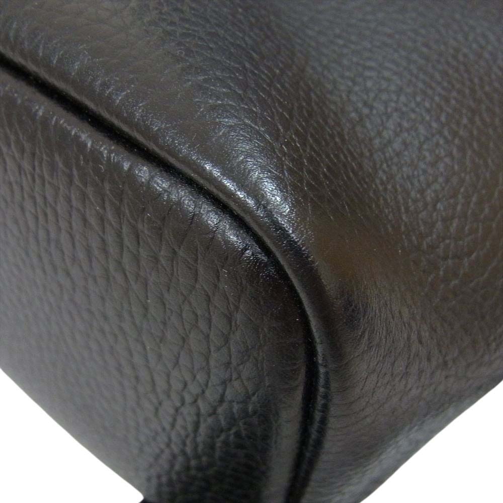 エルゴポック ER-BP エンボスレザー バックパック リュック ブラック系【中古】