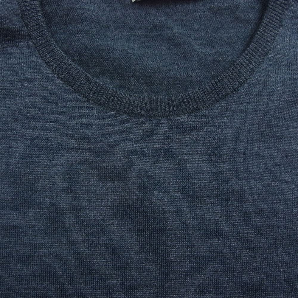 JOHN SMEDLEY ジョンスメドレー ウール ニット セーター 長袖 カットソー グレー系 M【中古】