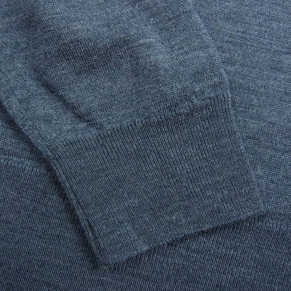 JOHN SMEDLEY ジョンスメドレー ウール ニット セーター 長袖 カットソー グレー系 M【中古】