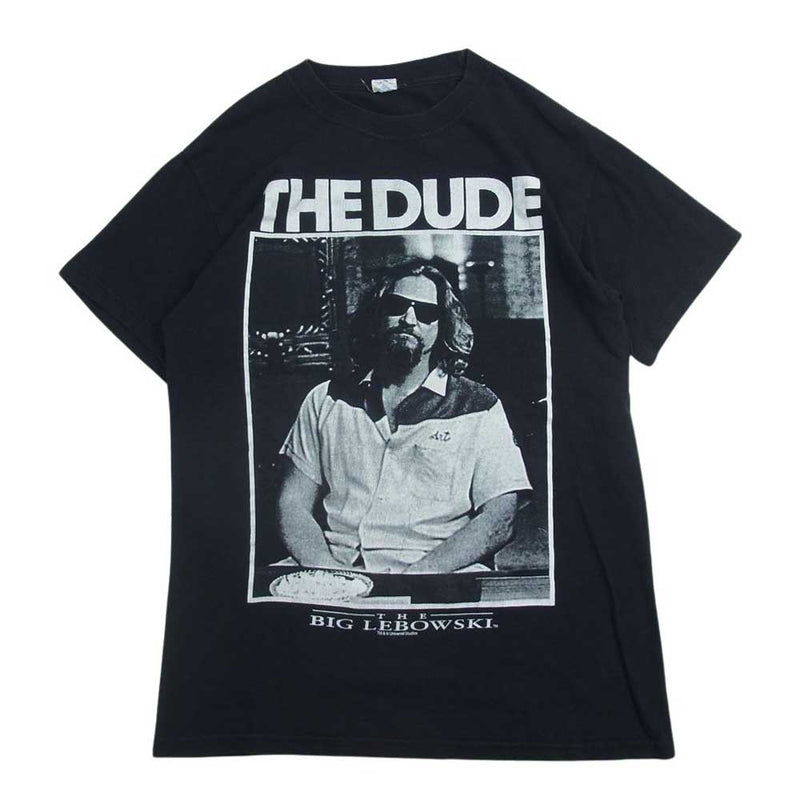 ヴィンテージ 00s THE BIG LEBOWSKI THE DUDE Tee ビッグ リボウスキ ザ デュード ムービー 映画 半袖 Tシャツ ブラック系 S【中古】