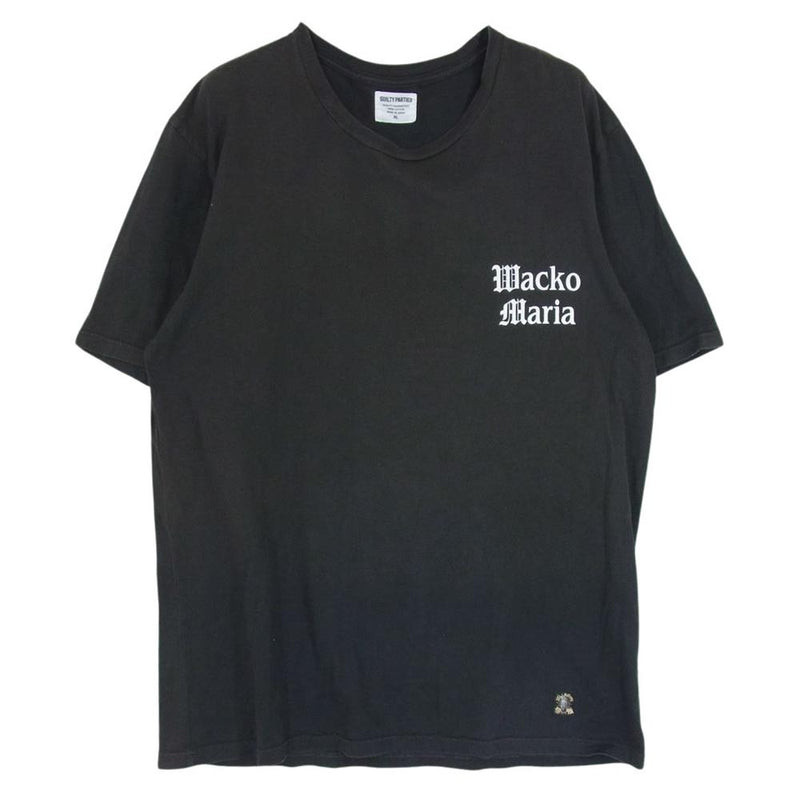 WACKO MARIA ワコマリア Tim Lehi Standard T-Shirt ティム リーハイ スタンダード  虎 タイガー プリント クルーネック 半袖 Tシャツ ブラック系 XL【中古】