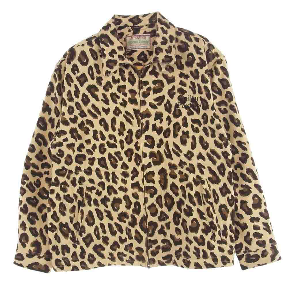WACKO MARIA ワコマリア 113113104 × McGREGOR LEOPARD DRIZZLER JACKET マクレガー レオパード ドリズラー ジャケット ジップアップ ブルゾン XL【中古】