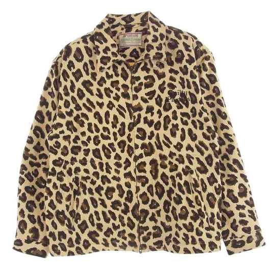 WACKO MARIA ワコマリア 113113104 × McGREGOR LEOPARD DRIZZLER JACKET マクレガー レオパード ドリズラー ジャケット ジップアップ ブルゾン XL【中古】