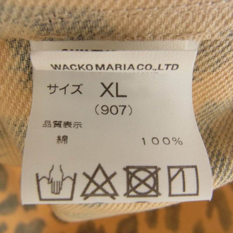 WACKO MARIA ワコマリア 113113104 × McGREGOR LEOPARD DRIZZLER JACKET マクレガー レオパード ドリズラー ジャケット ジップアップ ブルゾン XL【中古】