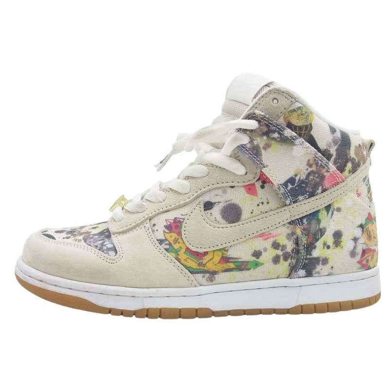 Supreme シュプリーム FD8779-100 【フェイクバスターズ鑑定済】 × Nike SB Dunk High Rammellzee  ナイキ SB ダンク ハイ ラメルジー スニーカー ホワイト系 マルチカラー系 26.5cm【中古】