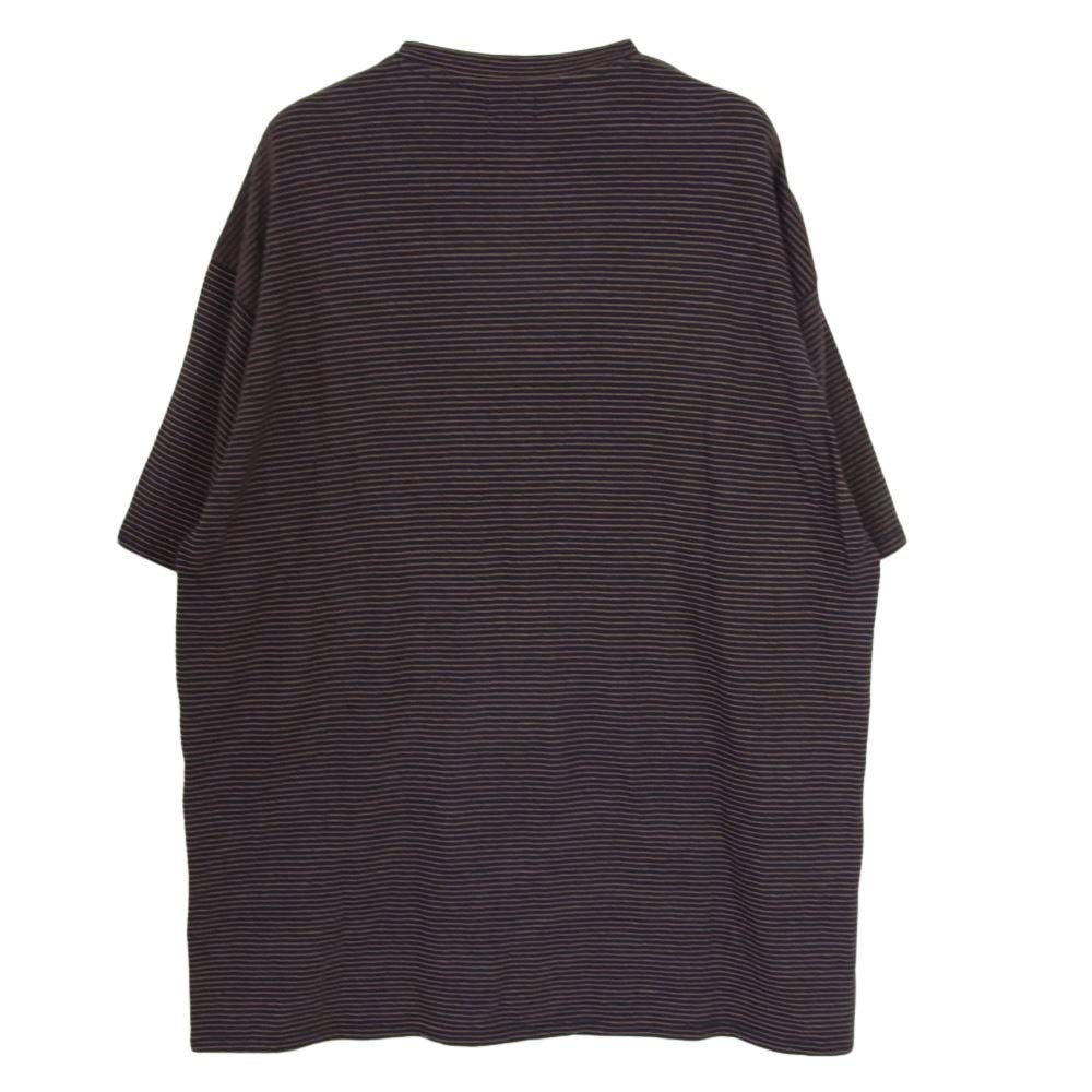 スティーブンアラン LOOSE FIT BORDER TEE ルーズフィット ボーダー Tシャツ ブラウン系 M【中古】