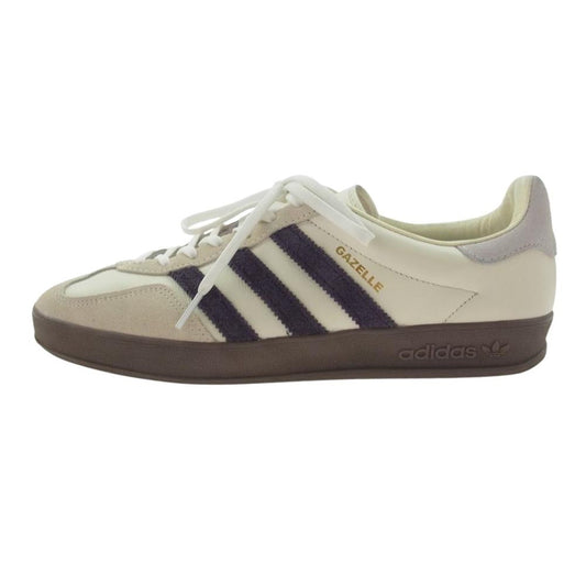 adidas アディダス IH8548 emmi Exclusive Gazelle Indoor Off White Aurora Black Gum エミ別注 ガゼル インドア オフホワイト オーロラブラック ガム スニーカー ベージュ系 26.5【中古】