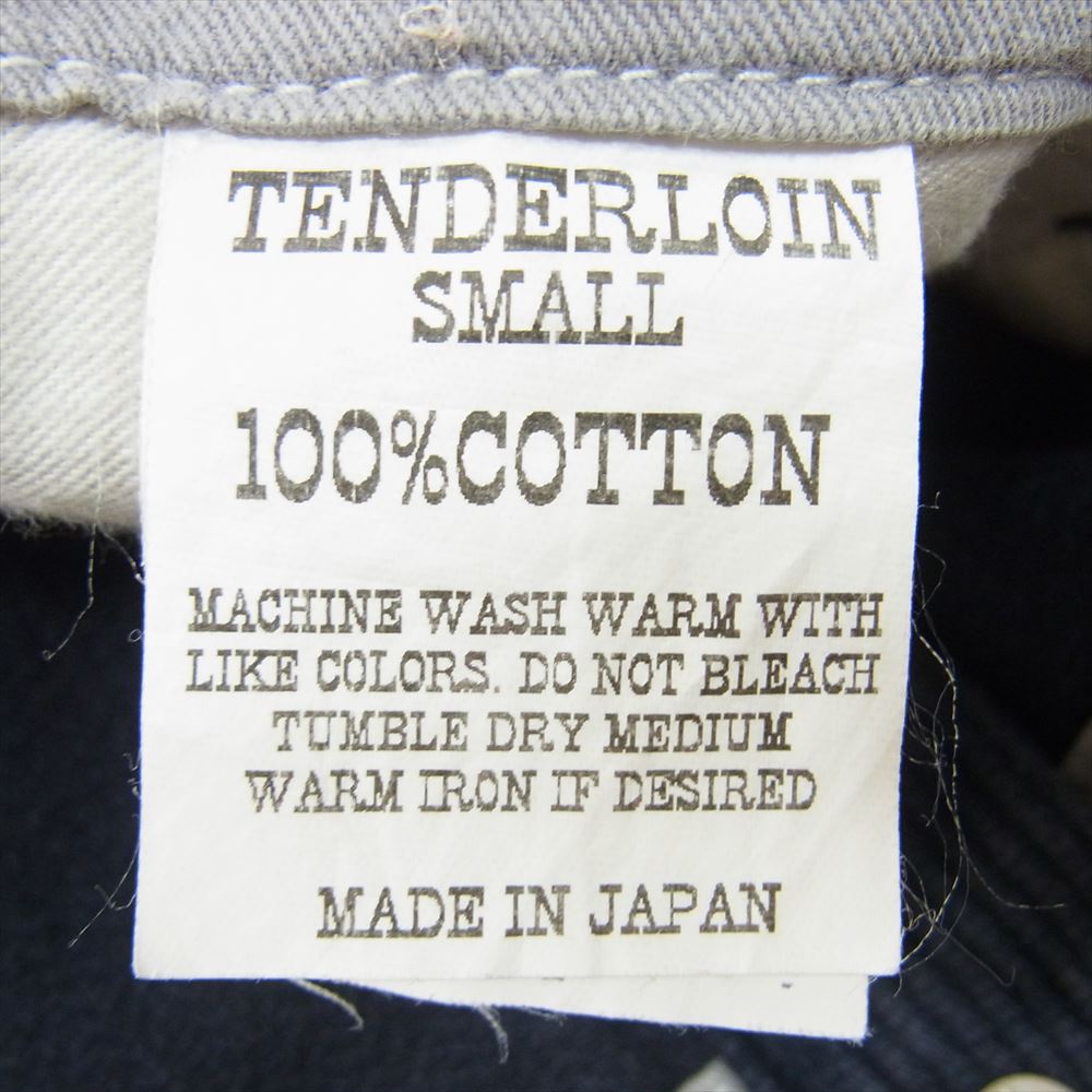 TENDERLOIN テンダーロイン T-BDP PIQUE LONG ピケ フリスコ コットン ワーク パンツ ネイビー系 S【中古】