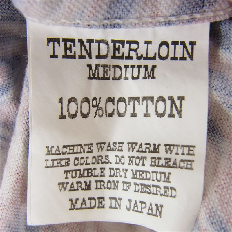 TENDERLOIN テンダーロイン T-PRINT FLANNEL SHT WOLF フランネル ウルフ シャツ 長袖 レッド系 M【中古】