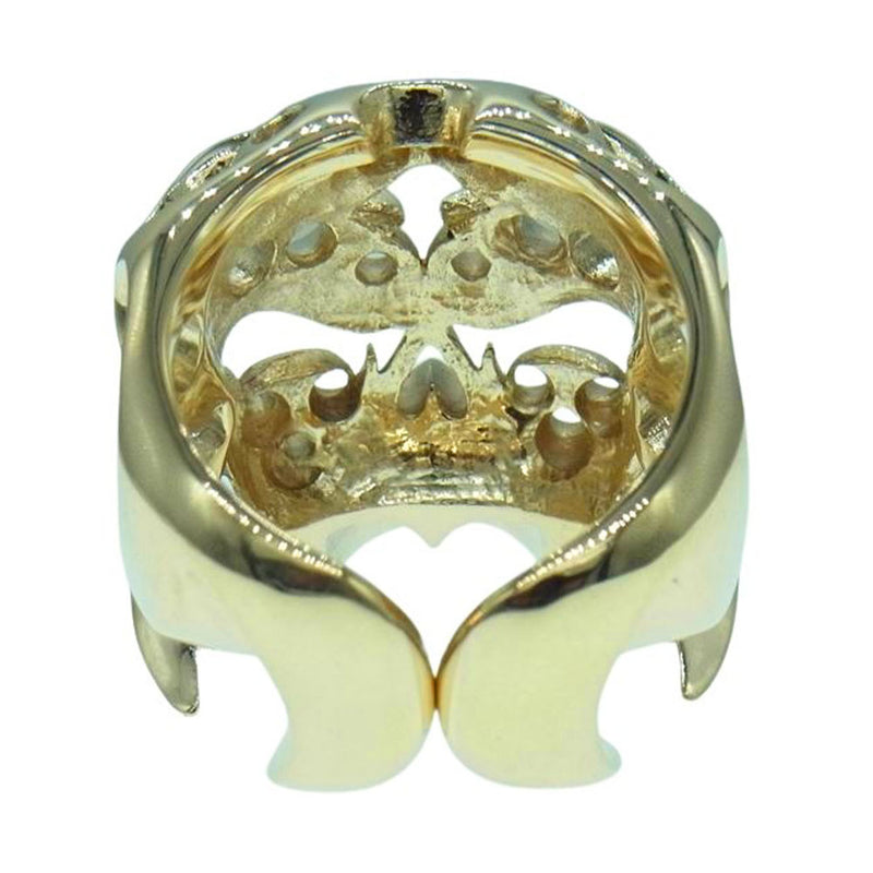 TENDERLOIN テンダーロイン 【新品仕上げ済み】T-SKULL RING GOLD ボルネオスカル 8K リング 17～18号【中古】