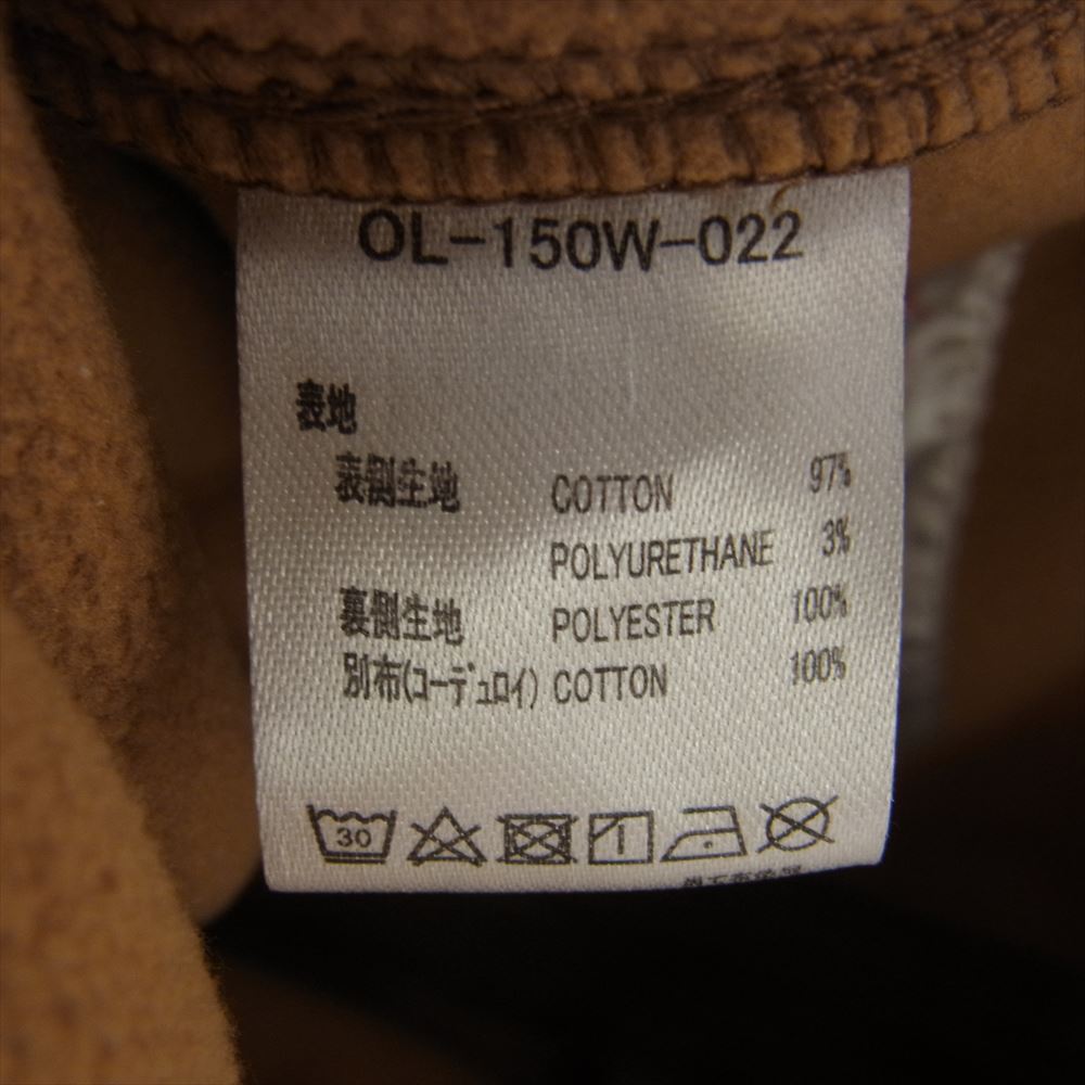 ブルコ OL-150W-022 WARM OVERALL コーデュロイ オーバーオール ブラウン系 M【中古】