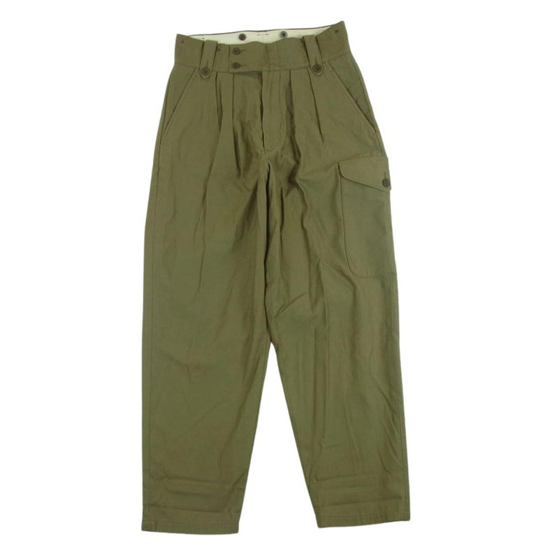 Nigel Cabourn ナイジェルケーボン 8045-00-50010 50s BATTLE DRESS MODIFIED PANTS バトル ドレス モディファイド パンツ オリーブ系 30【中古】