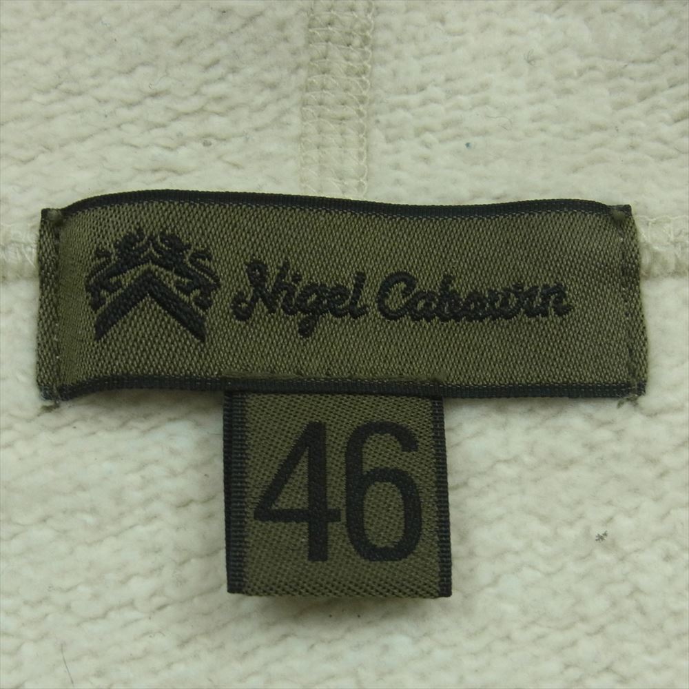 Nigel Cabourn ナイジェルケーボン 8043-00-20050 DECK PARKA IVORY デッキ ジップ パーカー 日本製 オフホワイト系 46【中古】