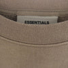 FEAR OF GOD フィアオブゴッド ESSENTIALS エッセンシャルズ Silicon Applique Crewneck シリコン ラバーロゴ アップリケ クルーネック スウェット ブラウン系 M【中古】