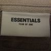 FEAR OF GOD フィアオブゴッド ESSENTIALS エッセンシャルズ Silicon Applique Crewneck シリコン ラバーロゴ アップリケ クルーネック スウェット ブラウン系 M【中古】