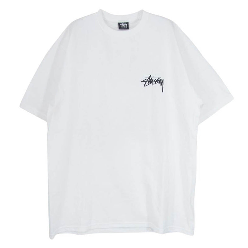 STUSSY ステューシー CHERRIES TEE 8ボール チェリー プリント 半袖 Tシャツ ホワイト系 M【美品】【中古】